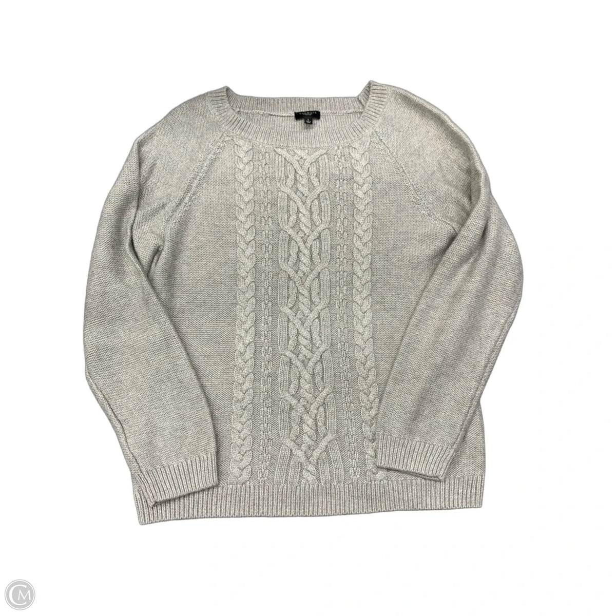 Sweater By Talbots In Grey, Size: L