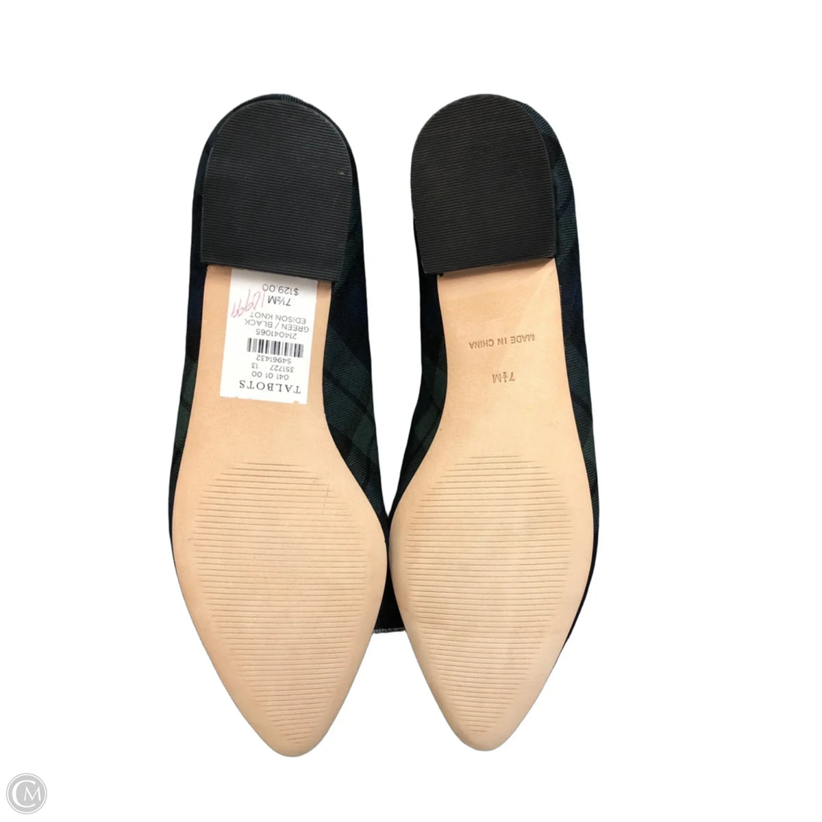Shoes Flats By Talbots In Plaid Pattern, Size: 7.5