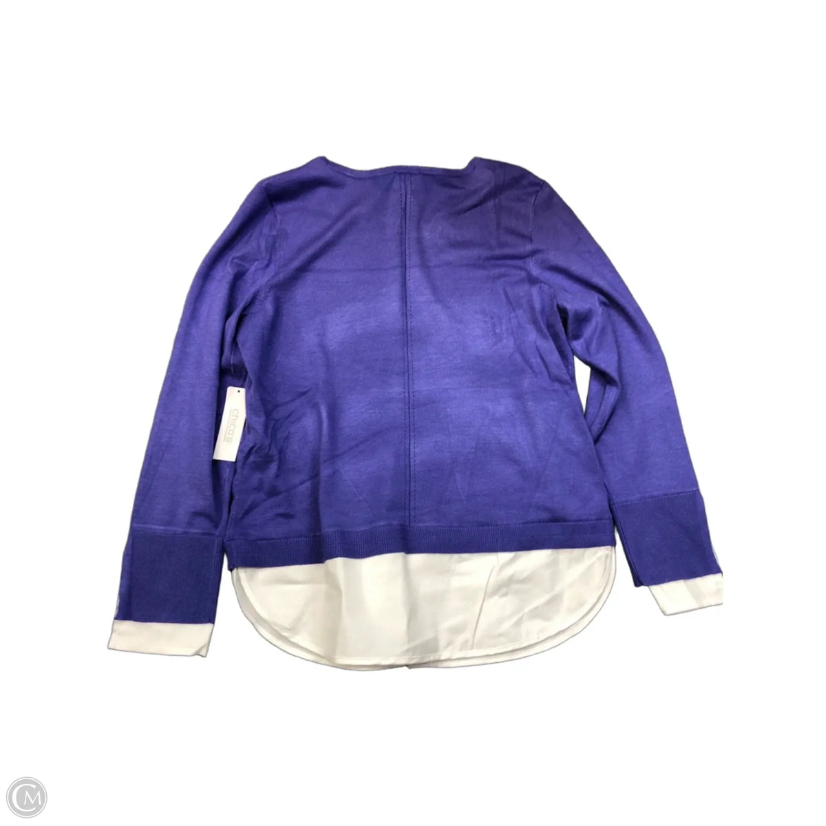 Sweater By Chicos In Purple, Size: 8