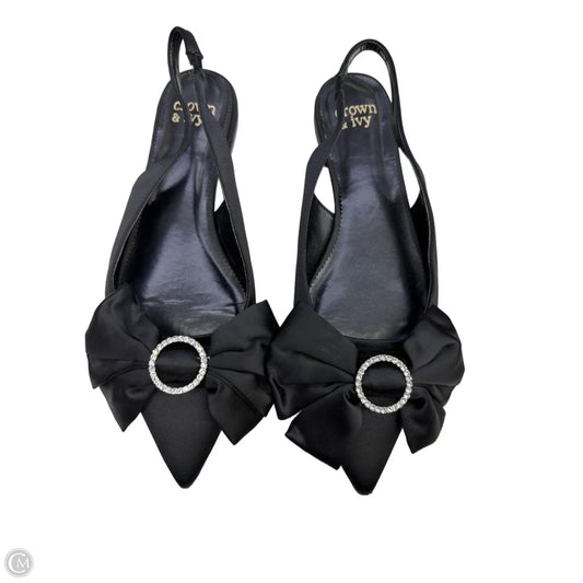 Shoes Flats By Crown And Ivy In Black, Size: 10