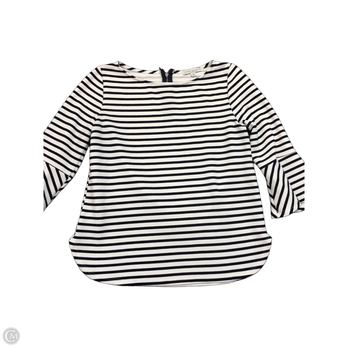 Top Long Sleeve By Green Envelope In Striped Pattern, Size: M