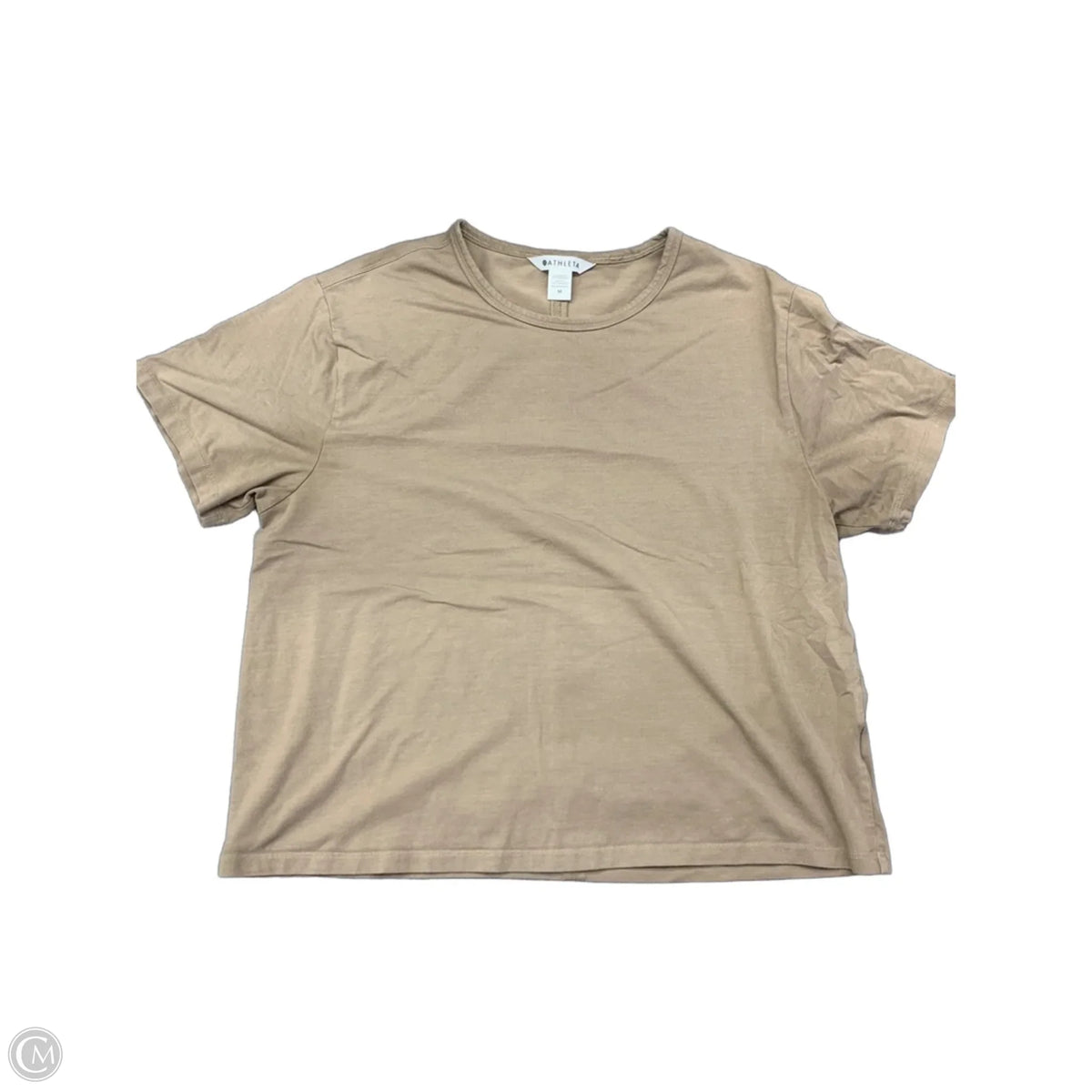 Athletic Top Short Sleeve By Athleta In Brown, Size: M