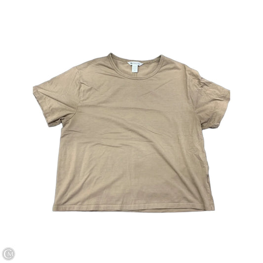 Athletic Top Short Sleeve By Athleta In Brown, Size: M