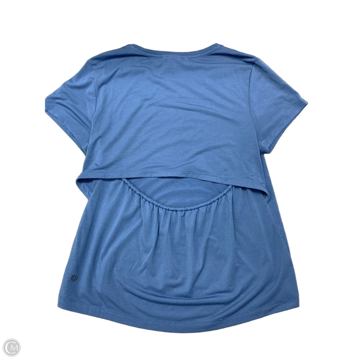 Athletic Top Short Sleeve By Athleta In Blue, Size: M