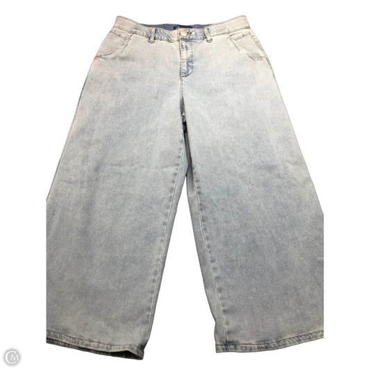 Jeans Wide Leg By Democracy In Blue Denim, Size: 14