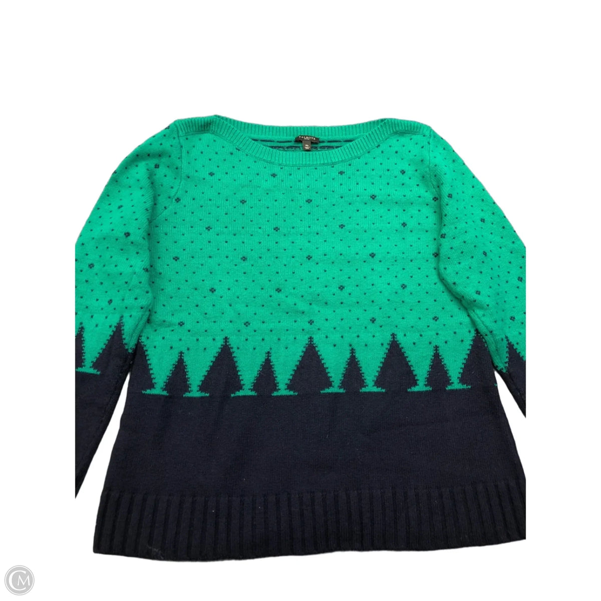 Sweater By Talbots In Green, Size: M