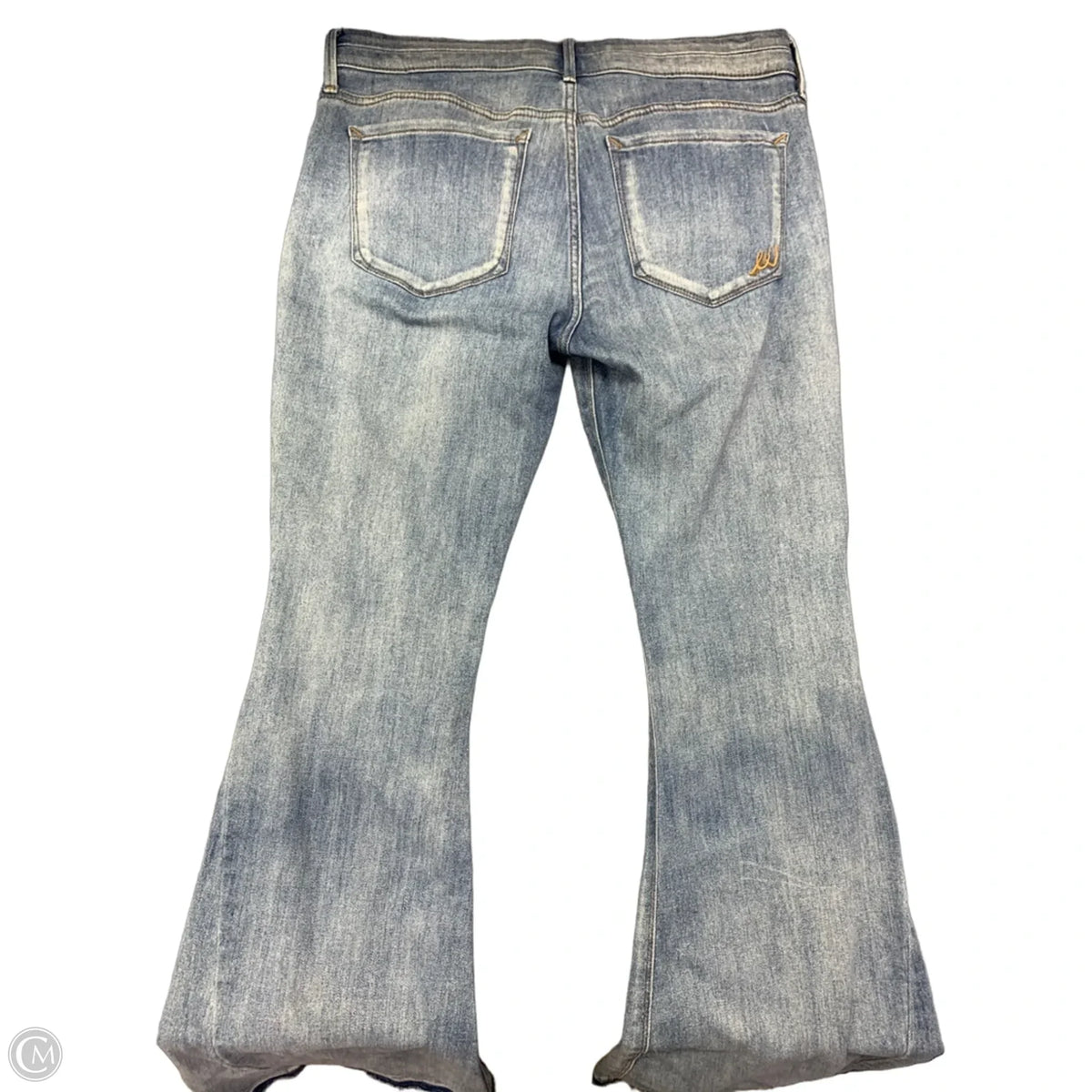 Jeans Flared By Express In Blue Denim, Size: 12