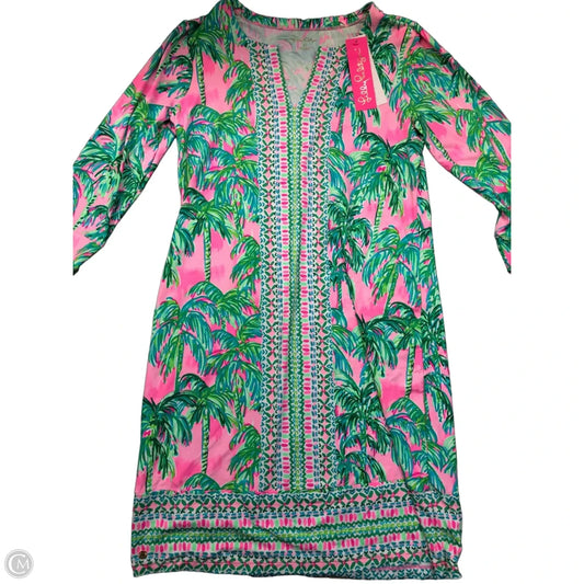 Dress Designer By Lilly Pulitzer In Green & Pink, Size: M