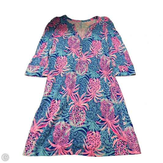 Dress Designer By Lilly Pulitzer In Blue & Pink, Size: M