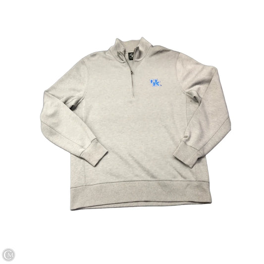 Sweatshirt Collar By Nike Apparel In Grey, Size: M