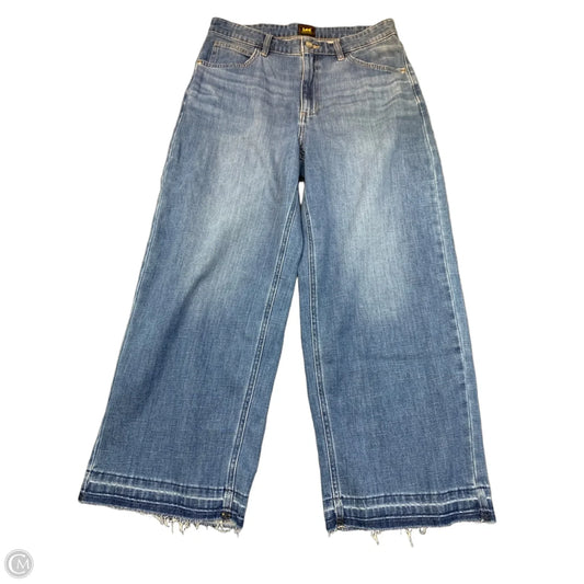 Jeans Wide Leg By Lee In Blue Denim, Size: 12