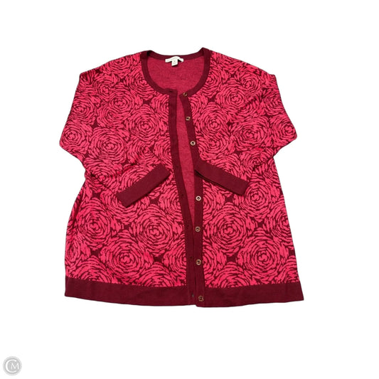 Sweater Cardigan By Isaac Mizrahi Live Qvc In Pink, Size: M