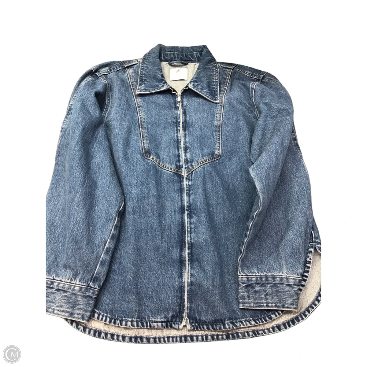 Jacket Denim By Gap In Blue Denim, Size: L