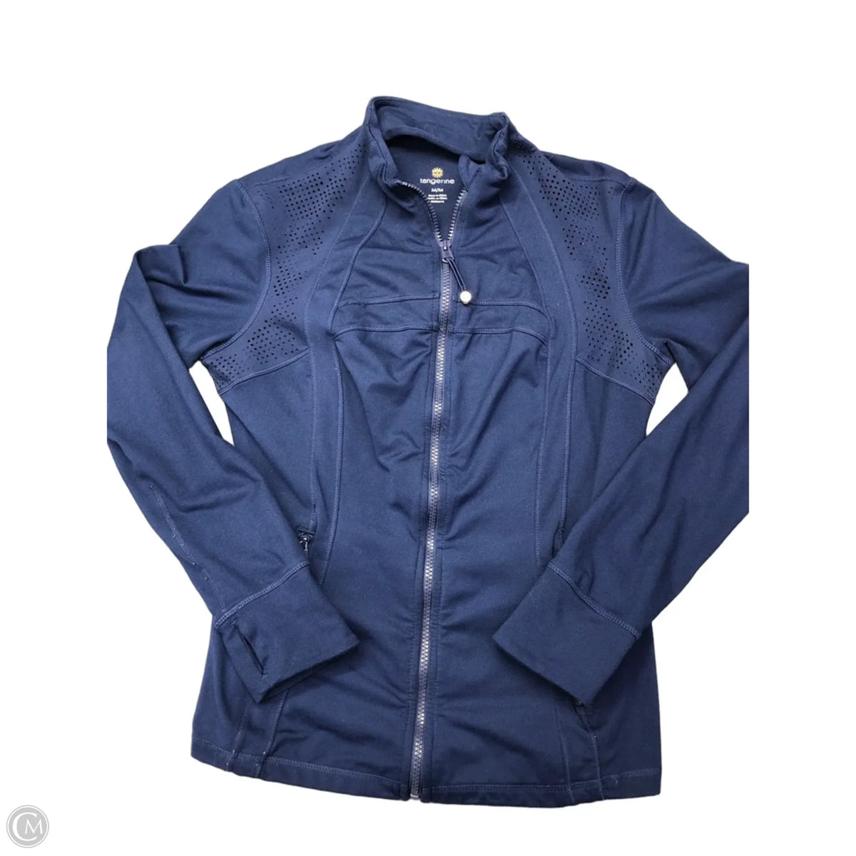 Athletic Jacket By Tangerine In Navy, Size: M