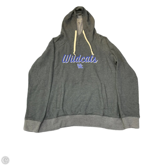 Sweatshirt Hoodie By Clothes Mentor In Grey, Size: L