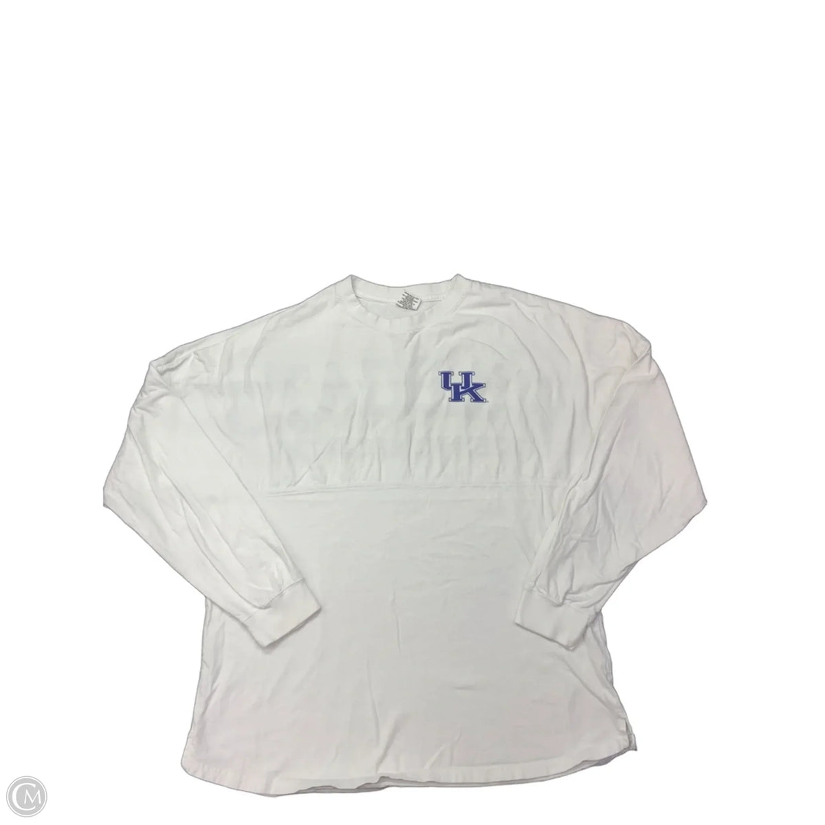 Top Long Sleeve By Pressbox In White, Size: M