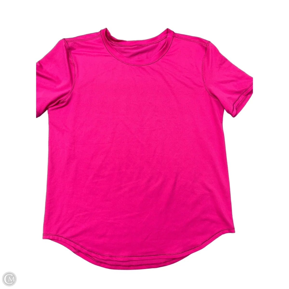 Athletic Top Short Sleeve By Lululemon In Pink, Size: S