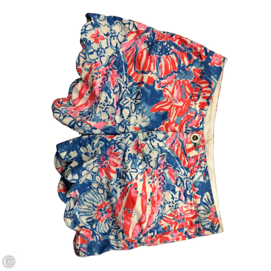 Shorts Designer By Lilly Pulitzer In Blue & Pink, Size: 0
