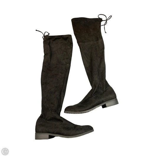 Boots Knee Flats By Unisa In Black, Size: 9