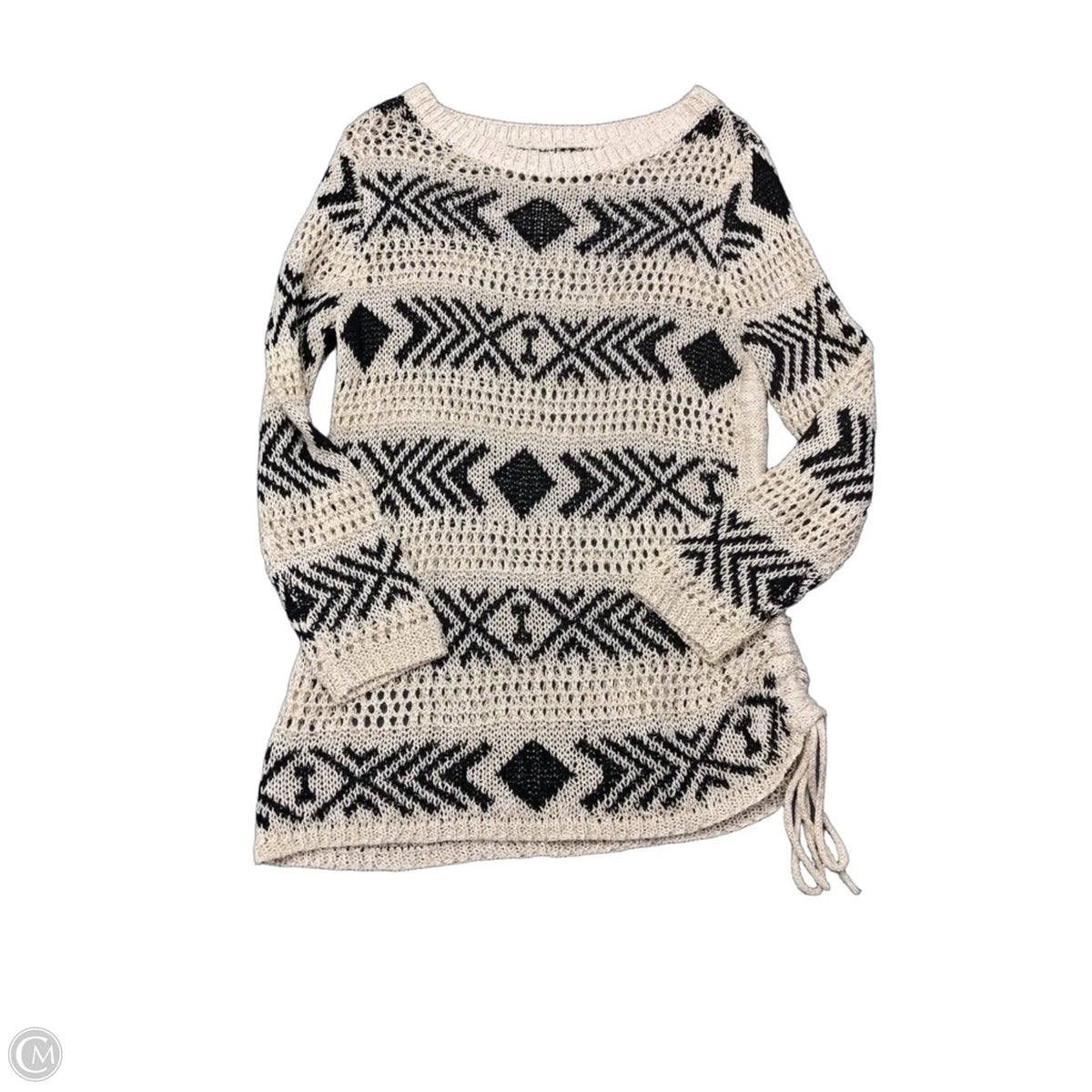 Sweater By Ruby Rd In Black & Tan, Size: S