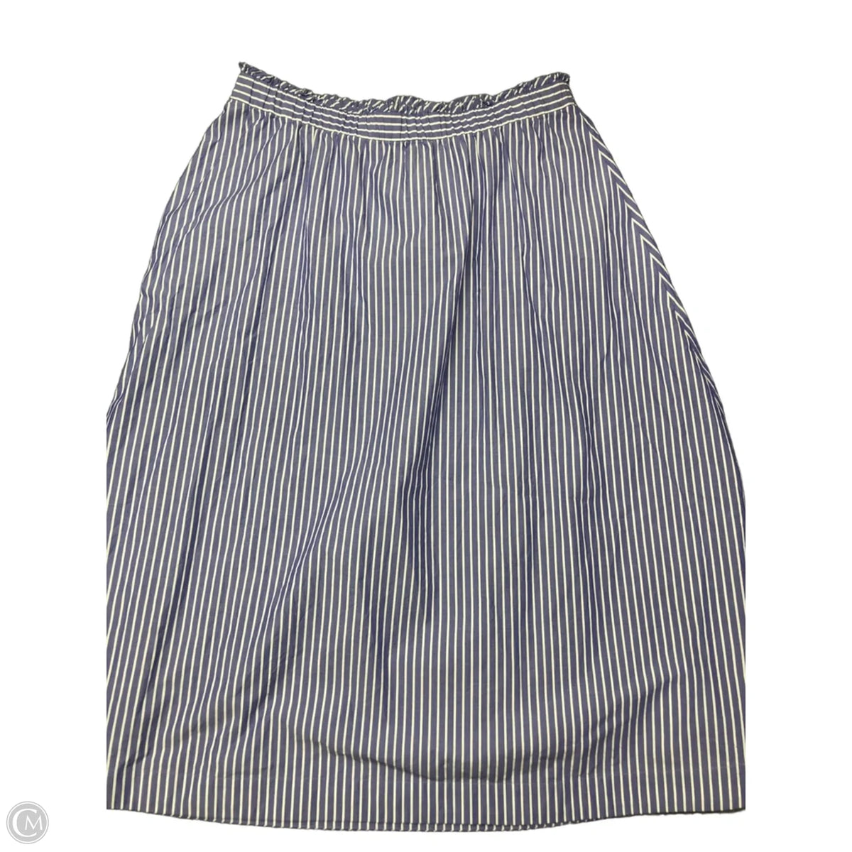 Skirt Maxi By Talbots In Blue & White, Size: L