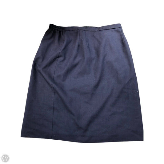 Skirt Midi By Clothes Mentor In Navy, Size: 18