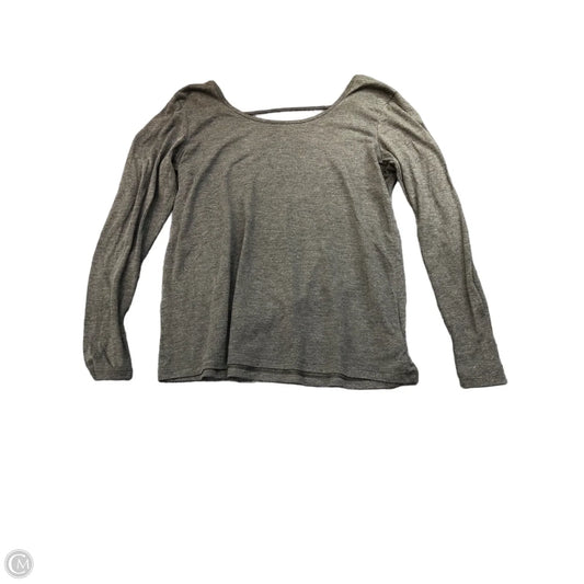 Athletic Top Long Sleeve Crewneck By Old Navy In Grey, Size: S