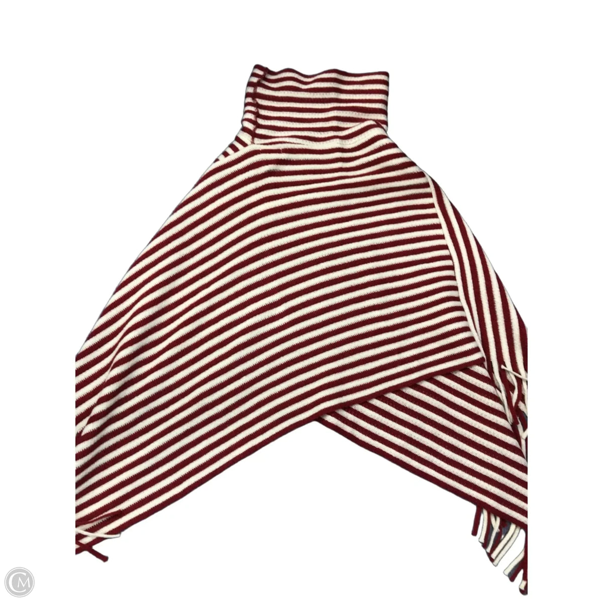 Poncho By Clothes Mentor In Red, Size: Osfm