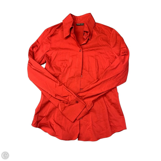 Top Long Sleeve By New York And Co In Red, Size: S