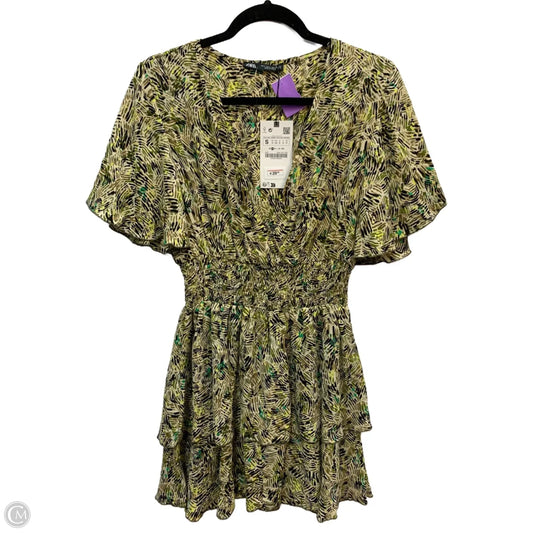 Dress Casual Midi By Zara In Multi-colored, Size: S