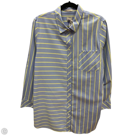 Top Long Sleeve By Chicos In Striped Pattern, Size: 16