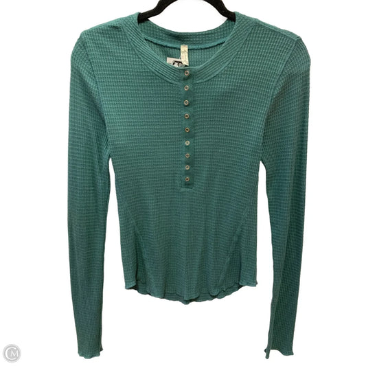 Top Long Sleeve By Free People In Green, Size: L