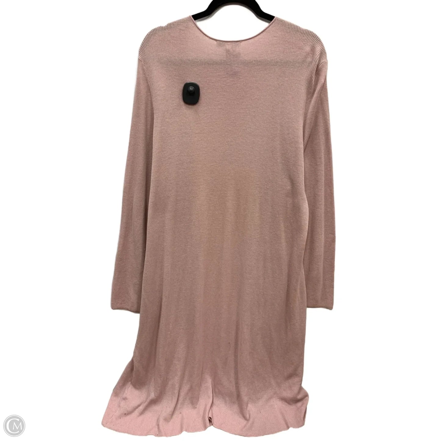 Sweater Cardigan By Peace Love World In Pink, Size: 2x