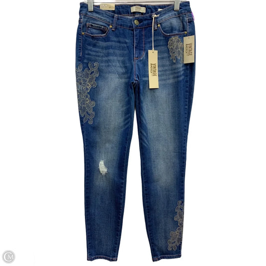 Jeans Skinny By Vintage America In Blue Denim, Size: 6