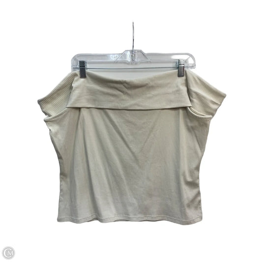 Top Short Sleeve By Old Navy In Cream, Size: Xxl