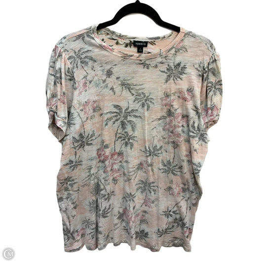 Top Short Sleeve By Torrid In Multi-colored, Size: 1x
