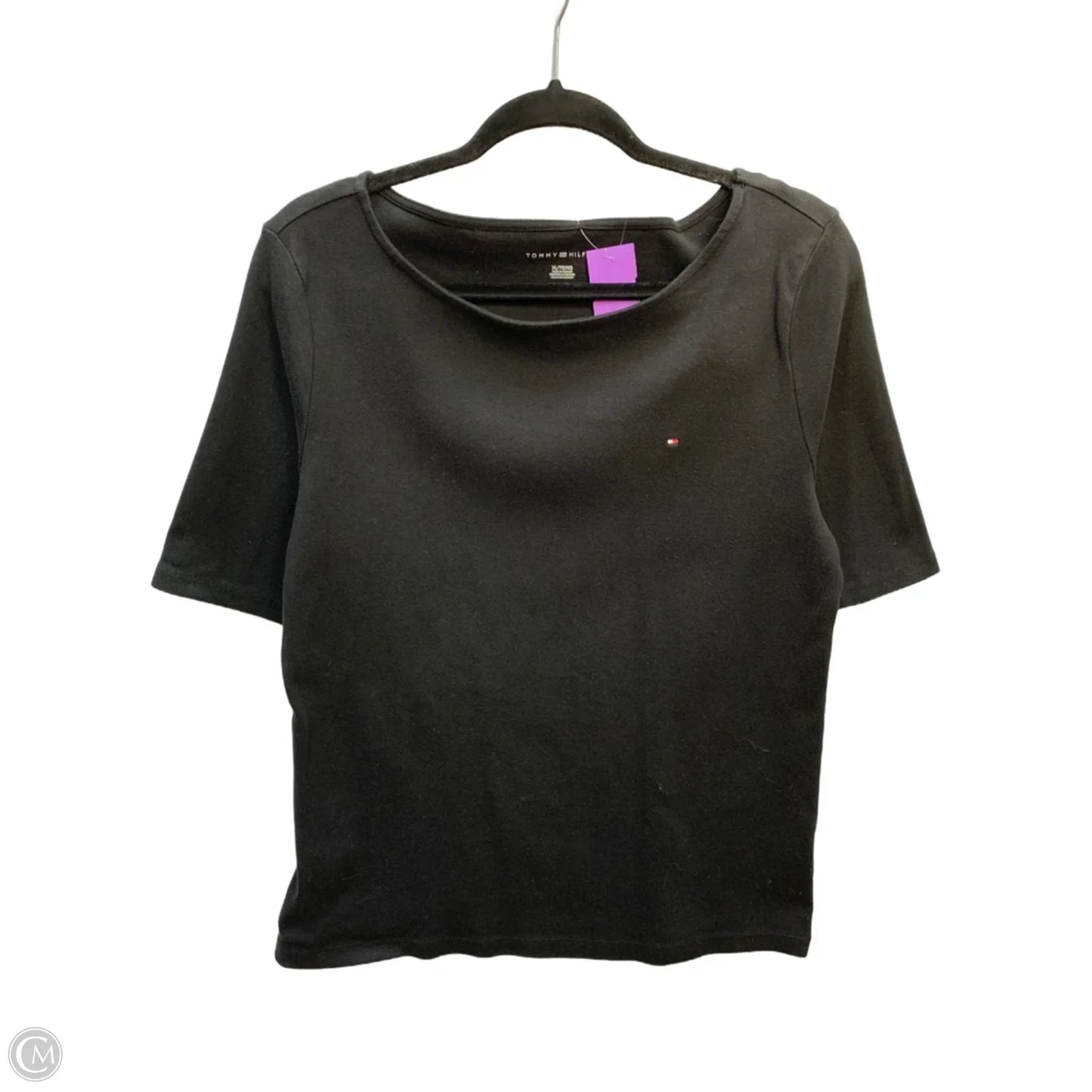 Top Short Sleeve Basic By Tommy Hilfiger In Black, Size: Xl