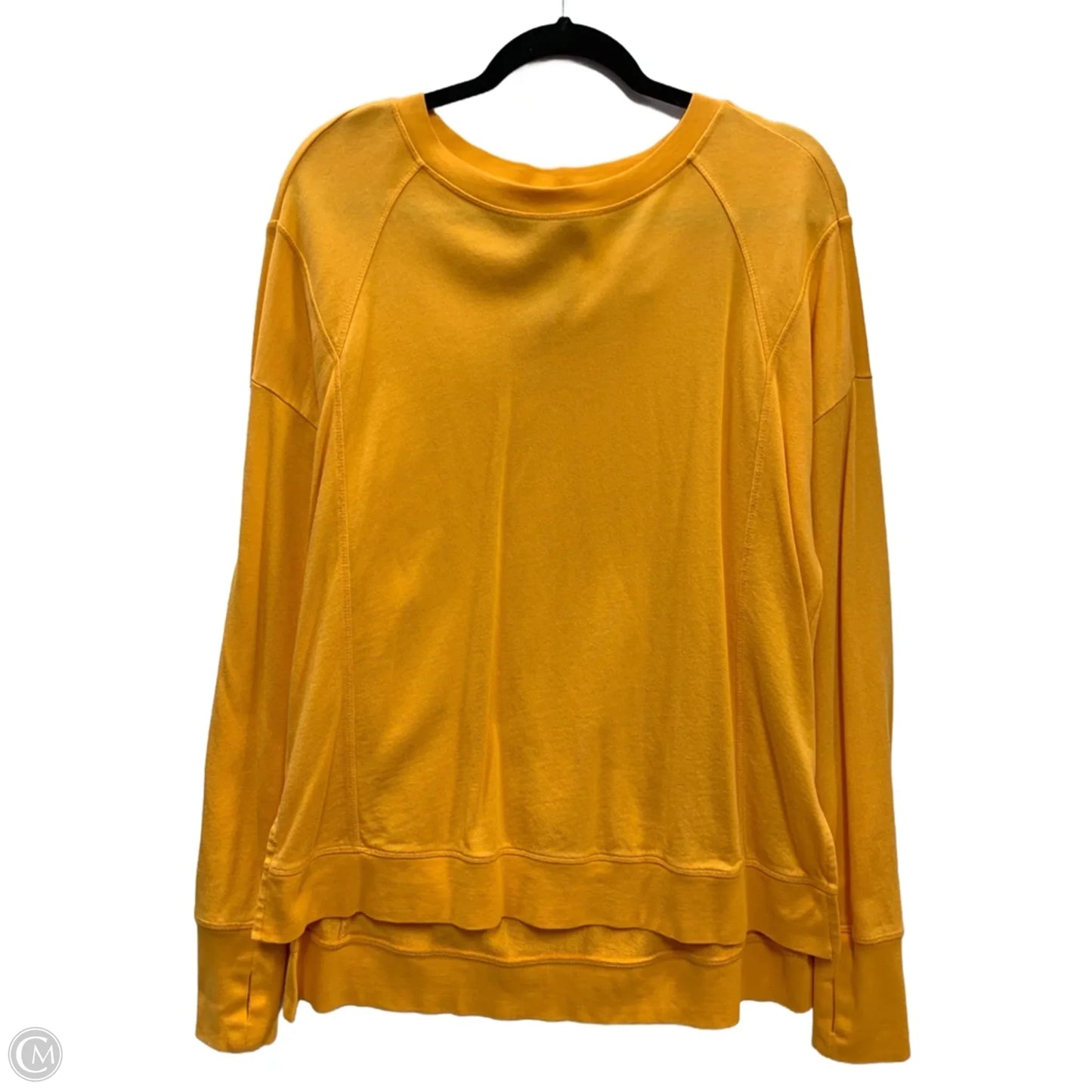 Sweatshirt Collar By Sweaty Betty In Yellow, Size: L