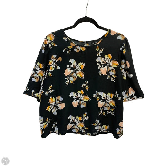 Top Short Sleeve By Who What Wear In Floral Print, Size: Xl
