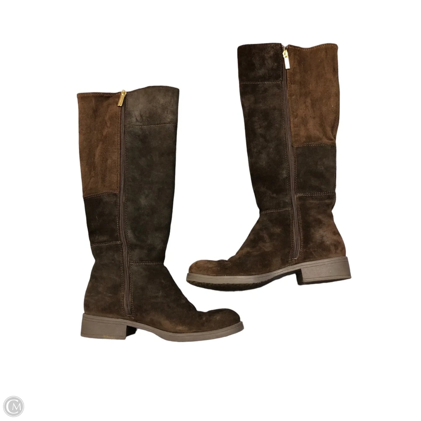 Boots Mid-calf Flats By Bandolino In Brown, Size: 7.5