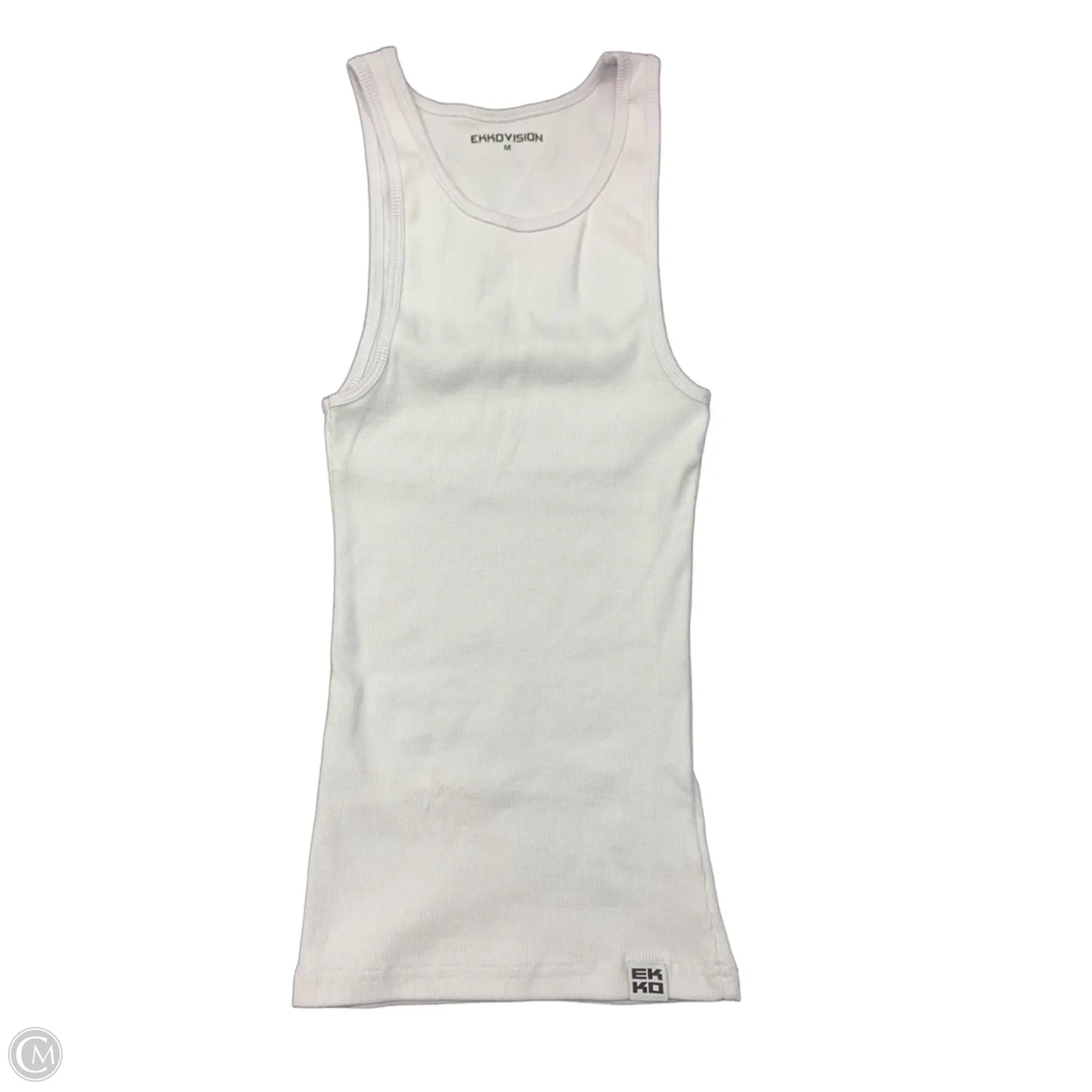 Tank Top By Ekkovision In White, Size: M