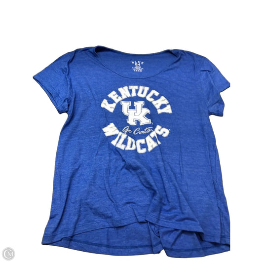 Top Short Sleeve By Blue 84 In Blue, Size: L