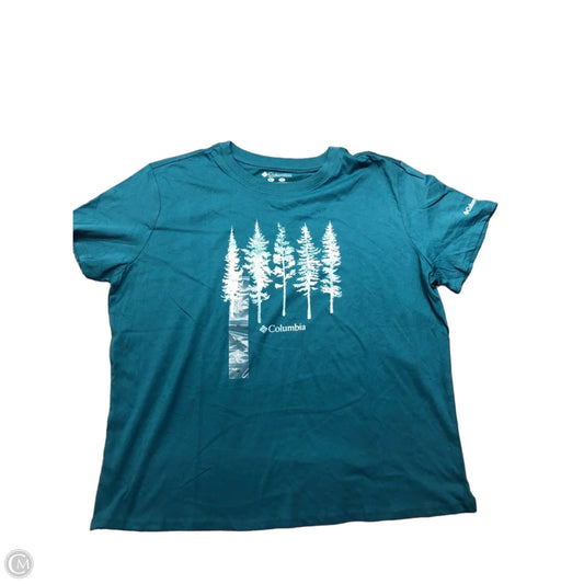 Top Short Sleeve By Columbia In Blue, Size: Xl
