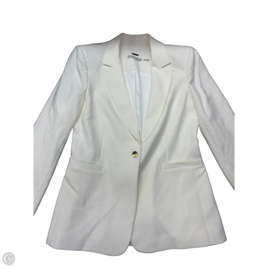 Blazer Designer By Alice + Olivia In Cream, Size: 12