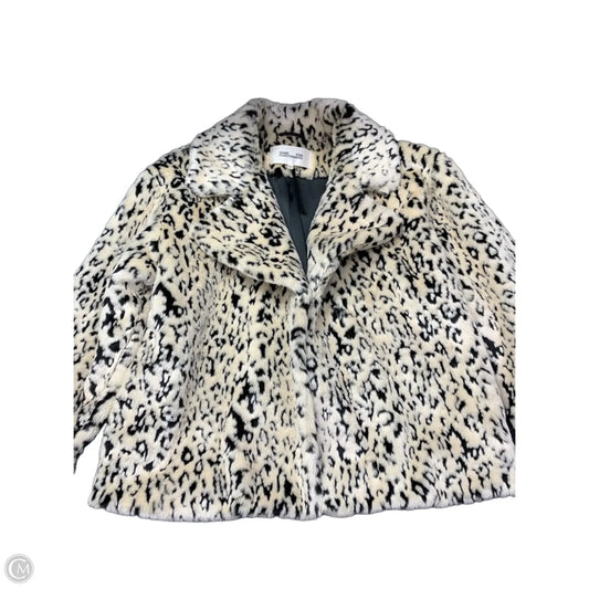 Jacket Designer By Diane Von Furstenberg In Black & Cream, Size: M