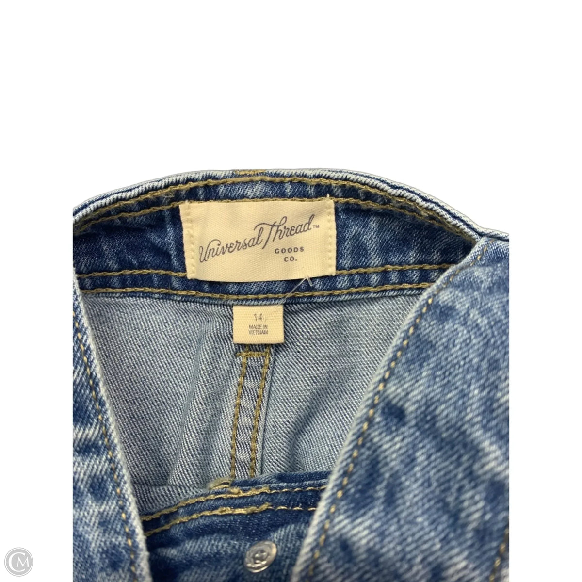 Overalls By Universal Thread In Blue Denim, Size: 14