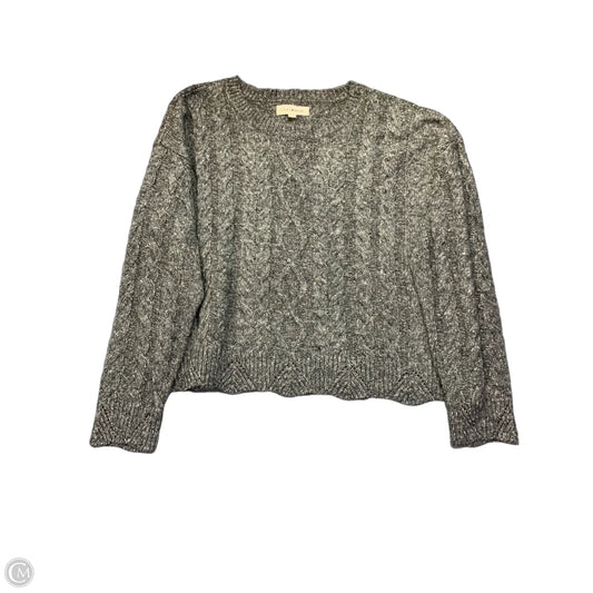 Sweater By Lucky Brand In Grey, Size: L