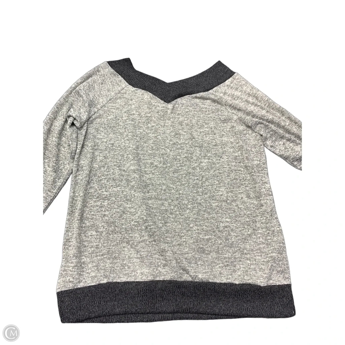 Sweater By Clothes Mentor In Grey, Size: 1x