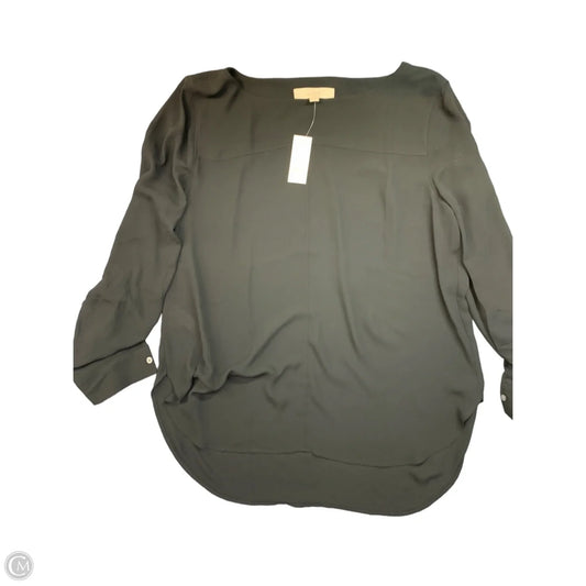 Blouse Long Sleeve By Loft In Black, Size: L