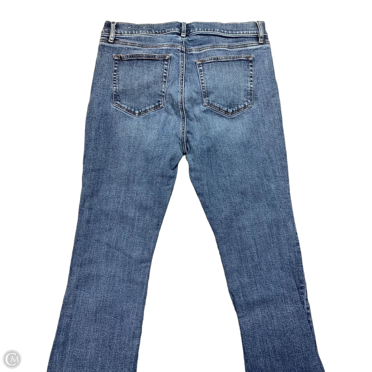 Jeans Flared By Loft In Blue Denim, Size: 10